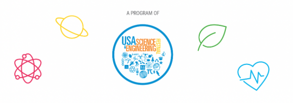USASEF logo surrounded by STEM icons